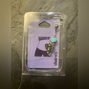 Claire's Turquoise Belly Button Ring 14G